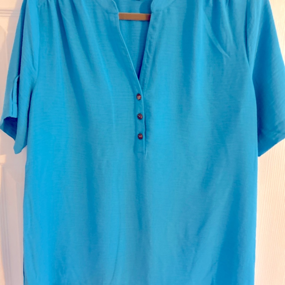 Counterparts Turquoise Top - medium